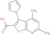 4,6-Dimethyl-3-(1H-pyrrol-1-yl)thieno[2,3-b]pyridine-2-carboxylic acid