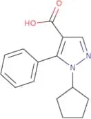 1-Cyclopentyl-5-phenyl-1H-pyrazole-4-carboxylic acid