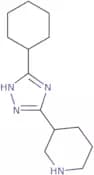 3-(5-Cyclohexyl-1H-1,2,4-triazol-3-yl)piperidine