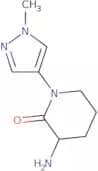 3-Amino-1-(1-methyl-1H-pyrazol-4-yl)piperidin-2-one