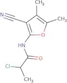 2-Chloro-N-(3-cyano-4,5-dimethylfuran-2-yl)propanamide