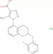 1-{2-[(2-Fluorophenyl)methyl]-1,2,3,4-tetrahydroisoquinolin-5-yl}-5-methyl-1H-1,2,3-triazole-4-car…