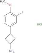 3-(3-Fluoro-4-methoxyphenyl)cyclobutan-1-amine hydrochloride