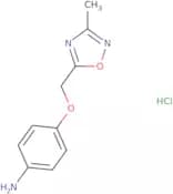 4-[(3-Methyl-1,2,4-oxadiazol-5-yl)methoxy]aniline hydrochloride