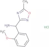 (2-Methoxyphenyl)(5-methyl-1,2,4-oxadiazol-3-yl)methanamine hydrochloride