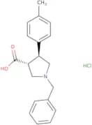 trans-1-Benzyl-4-(p-tolyl)pyrrolidine-3-carboxylic acid Hydrochloride