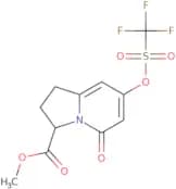 Methyl 5-oxo-7-(((trifluoromethyl)sulfonyl)oxy)-1,2,3,5-tetrahydroindolizine-3-carboxylate