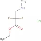 Ethyl 2,2-Difluoro-3-(methylamino)propanoate hydrochloride