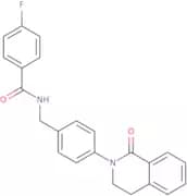 4-Fluoro-N-[[4-(1-oxo-3,4-dihydroisoquinolin-2-yl)phenyl]methyl]benzamide