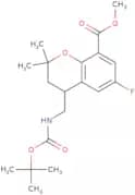 Methyl 4-(((tert-butoxycarbonyl)amino)methyl)-6-fluoro-2,2-dimethylchroman-8-carboxylate