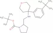 tert-Butyl (2S)-2-[[[4-(3-tert-butylphenyl)oxan-4-yl]amino]methyl]pyrrolidine-1-carboxylate