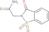 2-(1,1,3-Trioxo-2,3-dihydro-1,2-benzothiazol-2-yl)ethanethioamide