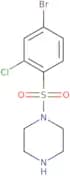 1-[(4-Bromo-2-chlorophenyl)sulfonyl]piperazine