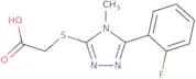 2-{[5-(2-Fluorophenyl)-4-methyl-4H-1,2,4-triazol-3-yl]sulfanyl}acetic Acid