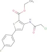 Ethyl 3-(2-chloroacetamido)-5-(4-fluorophenyl)thiophene-2-carboxylate