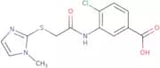 4-Chloro-3-{2-[(1-methyl-1H-imidazol-2-yl)sulfanyl]acetamido}benzoic acid