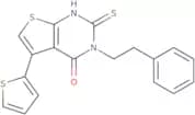 3-(2-Phenylethyl)-2-sulfanyl-5-(thiophen-2-yl)-3H,4H-thieno[2,3-d]pyrimidin-4-one
