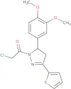 2-Chloro-1-[5-(3,4-dimethoxyphenyl)-3-(thiophen-2-yl)-4,5-dihydro-1H-pyrazol-1-yl]ethan-1-one