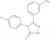 4-(4-Chlorophenyl)-5-(3-methylphenyl)-4H-1,2,4-triazole-3-thiol