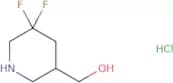 (5,5-difluoropiperidin-3-yl)methanol hcl