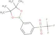 4,4,5,5-Tetramethyl-2-(3-trifluoromethanesulfonylphenyl)-1,3,2-dioxaborolane
