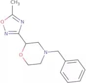 4-Benzyl-2-(5-methyl-1,2,4-oxadiazol-3-yl)morpholine