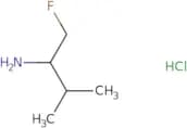 (2R)-1-Fluoro-3-methylbutan-2-amine, hydrochloride