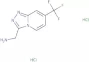 [7-(Trifluoromethyl)-[1,2,4]triazolo[4,3-a]pyridin-3-yl]methanamine dihydrochloride