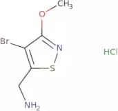 (4-Bromo-3-methoxy-1,2-thiazol-5-yl)methanamine hydrochloride