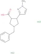 1-Benzyl-4-(1-methyl-1H-pyrazol-3-yl)pyrrolidine-3-carboxylic acid dihydrochloride