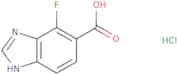 4-Fluoro-1H-1,3-benzodiazole-5-carboxylic acid hydrochloride