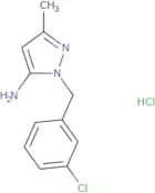 1-[(3-Chlorophenyl)methyl]-3-methyl-1H-pyrazol-5-amine hydrochloride