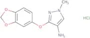 3-(1,3-Dioxaindan-5-yloxy)-1-methyl-1H-pyrazol-4-amine hydrochloride