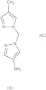 1-[(4-Methyl-1H-pyrazol-1-yl)methyl]-1H-pyrazol-4-amine dihydrochloride