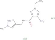 4-Amino-1-ethyl-N-[(1-methyl-1H-pyrazol-4-yl)methyl]-1H-pyrazole-3-carboxamide dihydrochloride