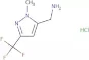 [1-Methyl-3-(trifluoromethyl)-1H-pyrazol-5-yl]methanamine hydrochloride