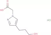 2-[4-(3-Hydroxypropyl)-1H-pyrazol-1-yl]acetic acid hydrochloride