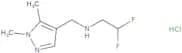 (2,2-Difluoroethyl)[(1,5-dimethyl-1H-pyrazol-4-yl)methyl]amine hydrochloride