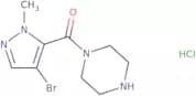 1-(4-Bromo-1-methyl-1H-pyrazole-5-carbonyl)piperazine hydrochloride
