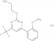 2-{[4-(2-Methoxyphenyl)-6-(trifluoromethyl)pyrimidin-2-yl]oxy}ethan-1-amine hydrochloride