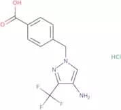 4-{[4-Amino-3-(trifluoromethyl)-1H-pyrazol-1-yl]methyl}benzoic acid hydrochloride