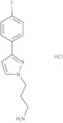 3-[3-(4-Fluorophenyl)-1H-pyrazol-1-yl]propan-1-amine hydrochloride