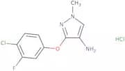 3-(4-Chloro-3-fluorophenoxy)-1-methyl-1H-pyrazol-4-amine hydrochloride