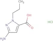 3-Amino-1-propyl-1H-pyrazole-5-carboxylic acid hydrochloride