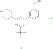 4-(3-Methoxyphenyl)-2-(piperazin-1-yl)-6-(trifluoromethyl)pyrimidine dihydrochloride