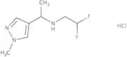 (2,2-Difluoroethyl)[1-(1-methyl-1H-pyrazol-4-yl)ethyl]amine hydrochloride