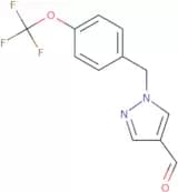 1-{[4-(Trifluoromethoxy)phenyl]methyl}-1H-pyrazole-4-carbaldehyde