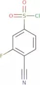 4-Cyano-3-fluorobenzene-1-sulfonyl chloride