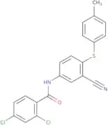 2,4-Dichloro-N-{3-cyano-4-[(4-methylphenyl)sulfanyl]phenyl}benzenecarboxamide