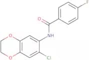 N-(7-Chloro-2,3-dihydro-1,4-benzodioxin-6-yl)-4-fluorobenzamide